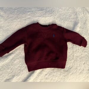 Ralph Lauren Fleece Crewneck Sweatshirt, size 6 months